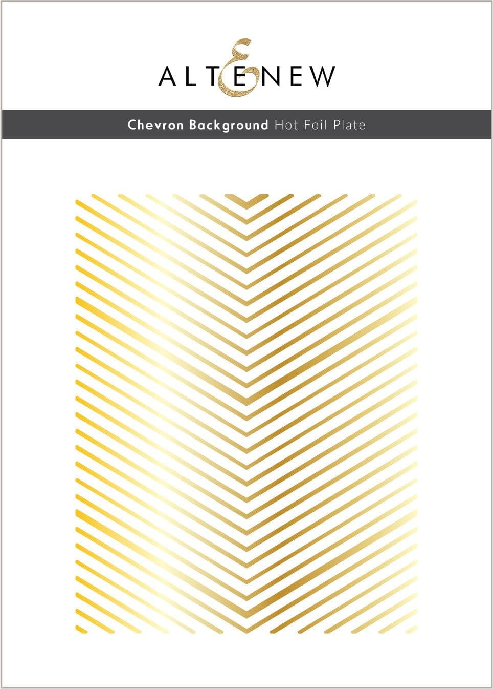 Chevron Background Hot Foil Plate