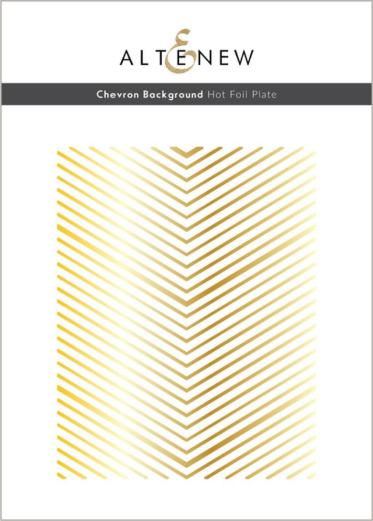 Chevron Background Hot Foil Plate