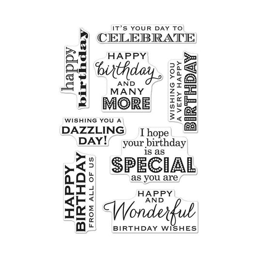 Many Birthday Messages Stamp Set