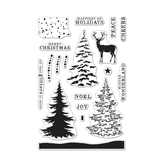 Color Layering Snowy Tree Stamp Set