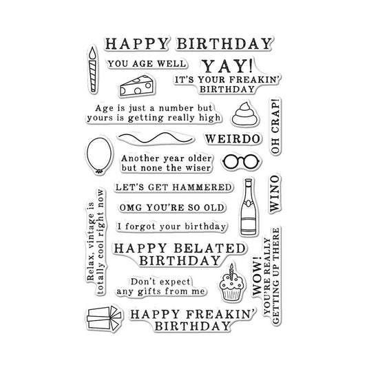 Irreverent Birthday Messages Stamp Set