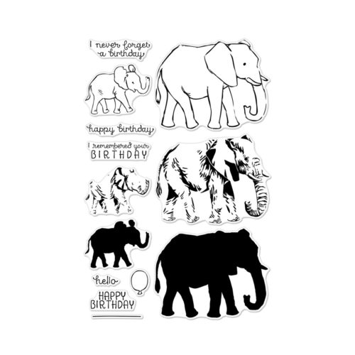 Color Layering Elephant Stamp Set