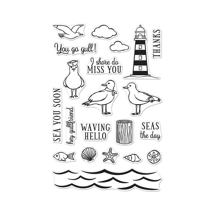 Seas The Day Seagulls Stamp Set