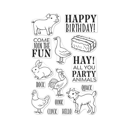 Hay Party Animals Stamp Set