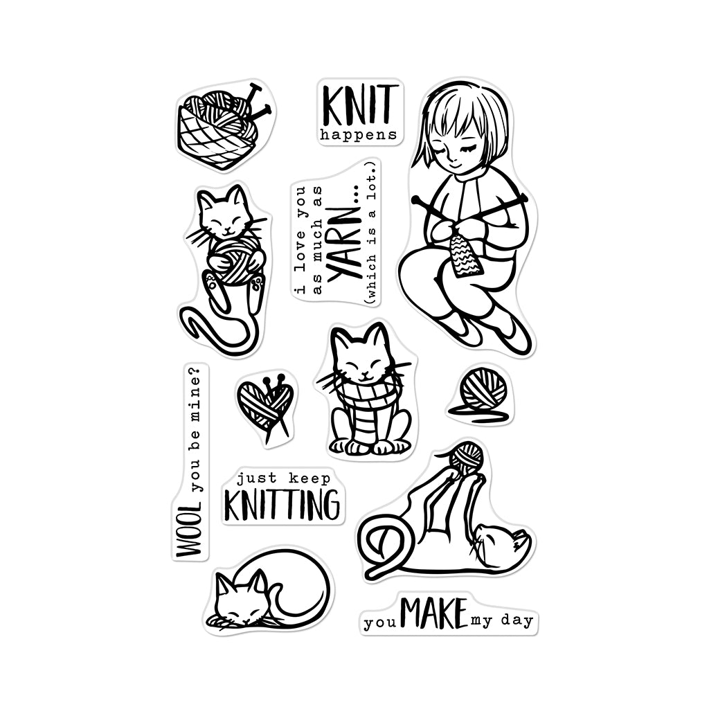 Knitting Stamp Set