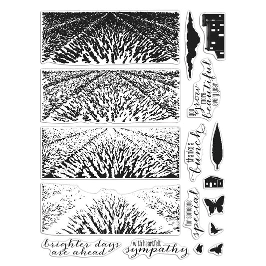 Lavender Field HeroScape Stamp Set