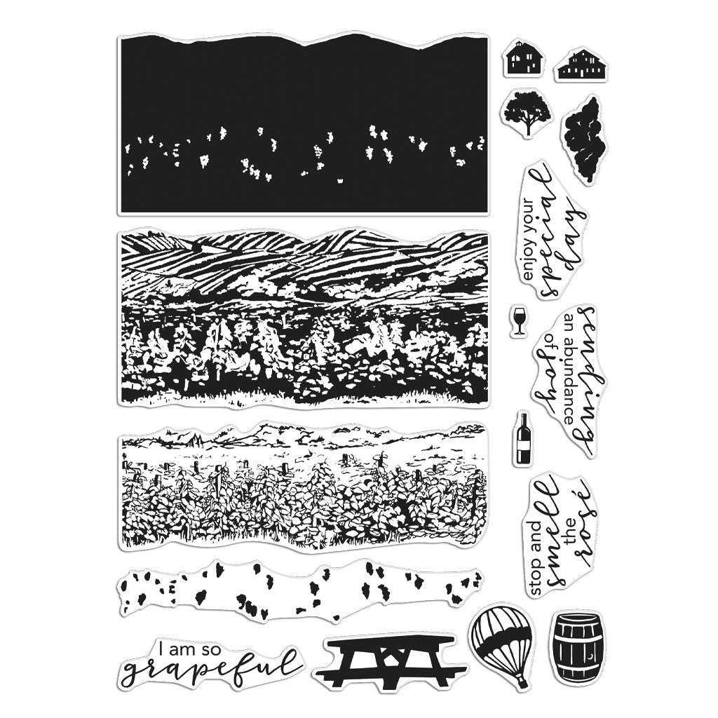 Vineyard HeroScape Stamp Set