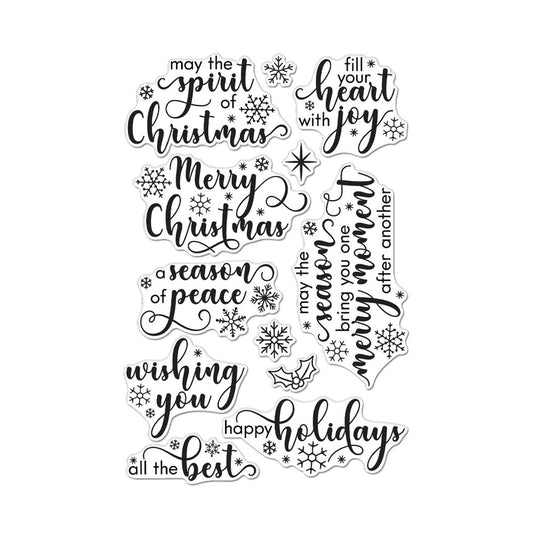 Snowflake Messages Stamp Set