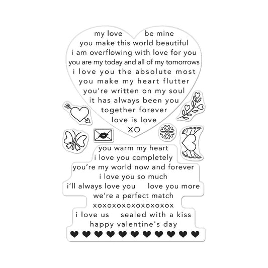 Loving Sentiment Strips Stamp Set