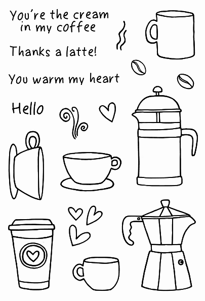 Coffee Time Stamp Set