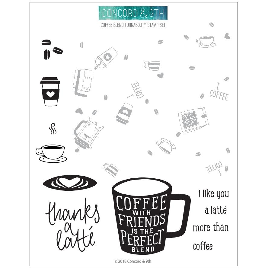 Coffee Blend Turnabout™ Stamp Set