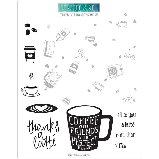 Coffee Blend Turnabout™ Stamp Set