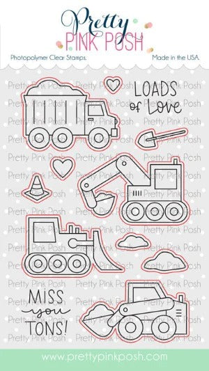 Construction Trucks Stamp Set