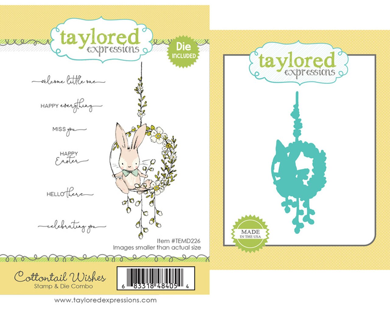 Cottontail Wishes Stamp & Die Combo