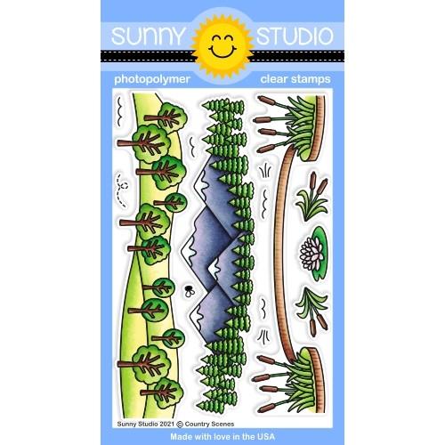 Country Scenes Stamp Set