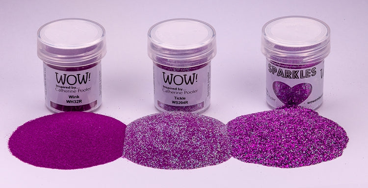 Flirty Fuchsia Embossing Powder Trio