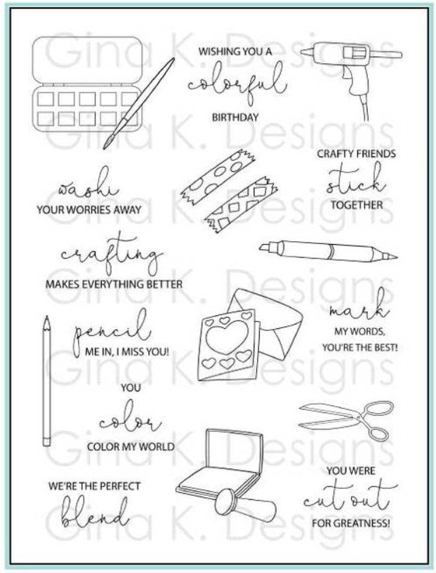 Crafty Notes Stamp Set