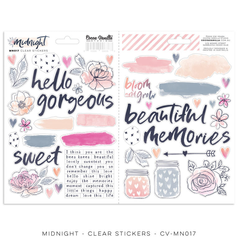 Midnight Clear Stickers