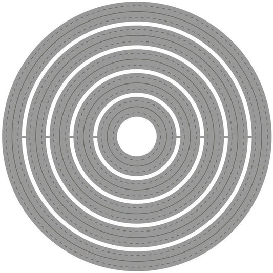 Double Stitched Circle Honey Cuts