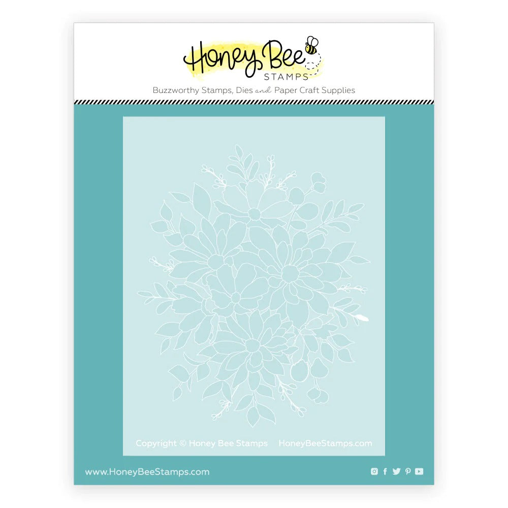 Daisy Layers Bouquet Stencils