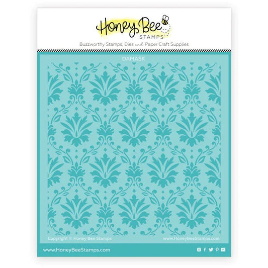 Damask Background Stencil