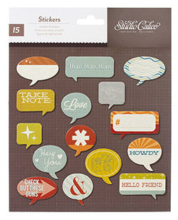 Darling Dear Cardstock Stickers Speech Bubbles