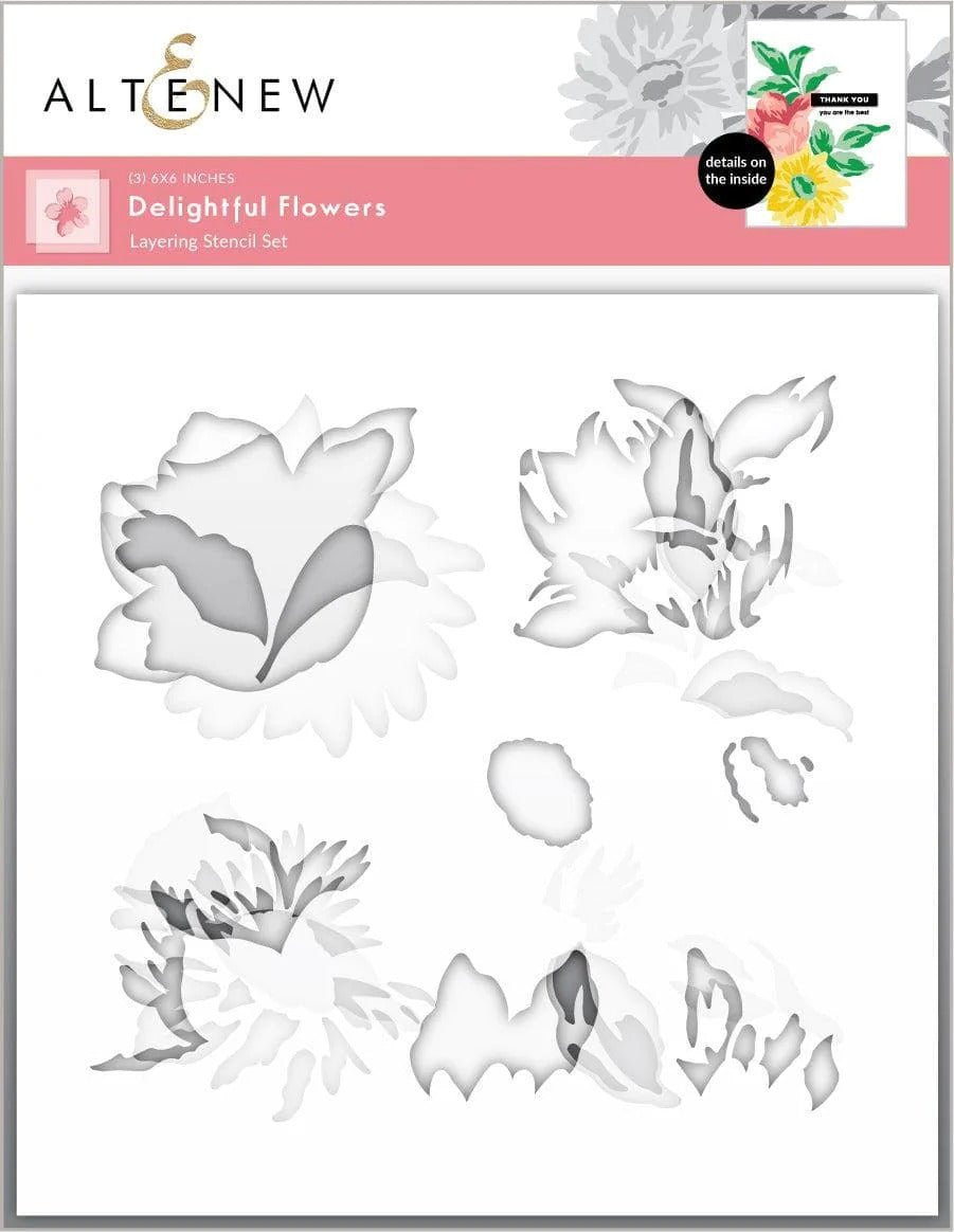 Delightful Flowers Layering Stencil Set