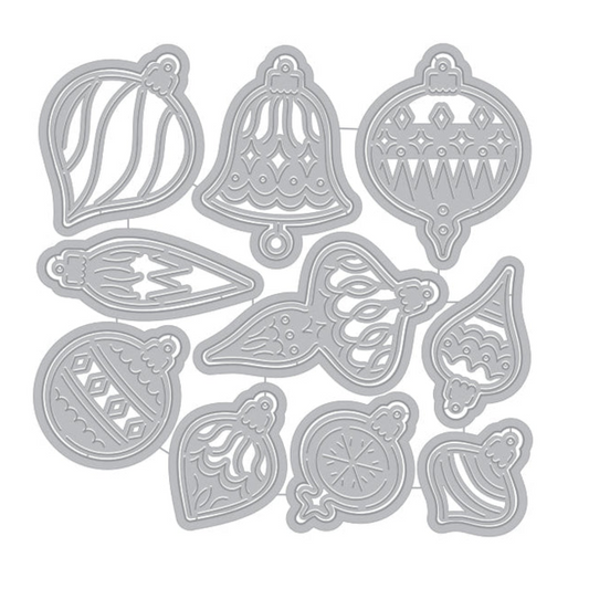 Gold Trim Ornaments Fancy Dies