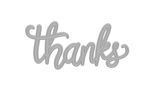 Thanks Message Fancy Die