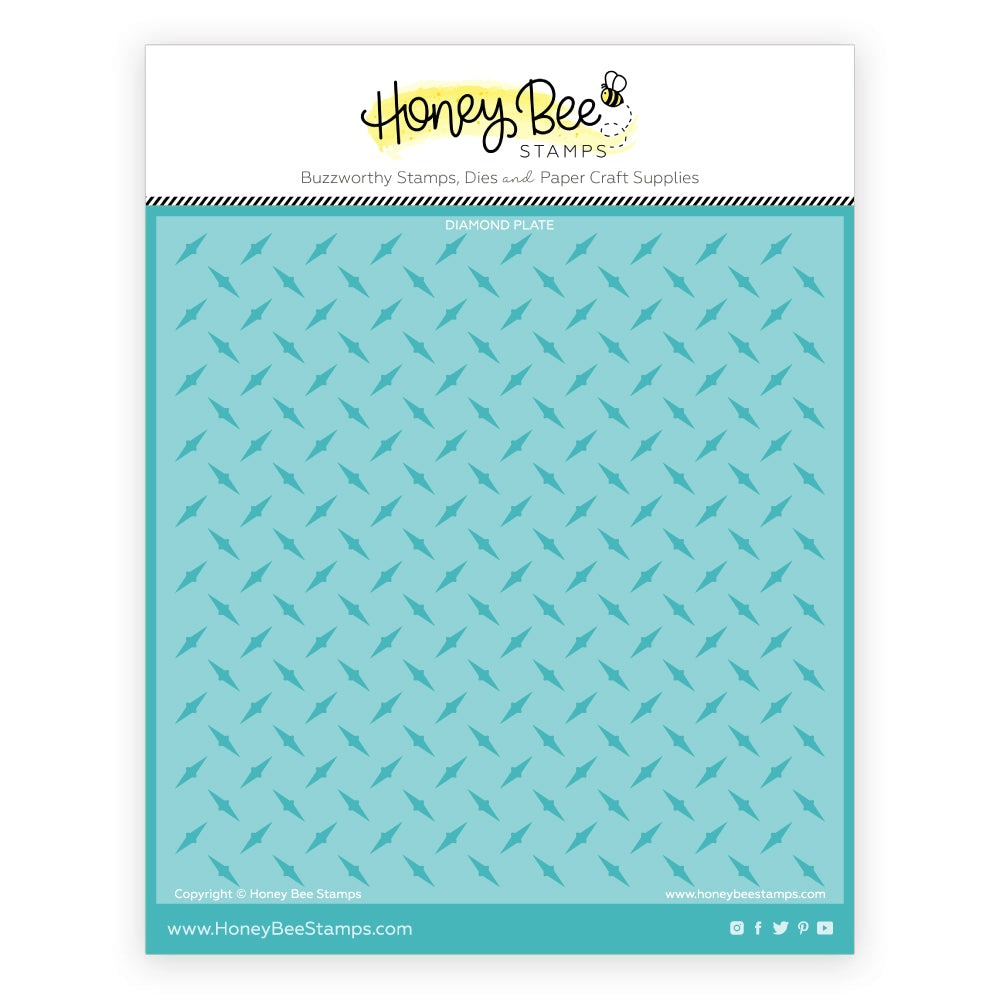 Diamond Plate Background Stencil