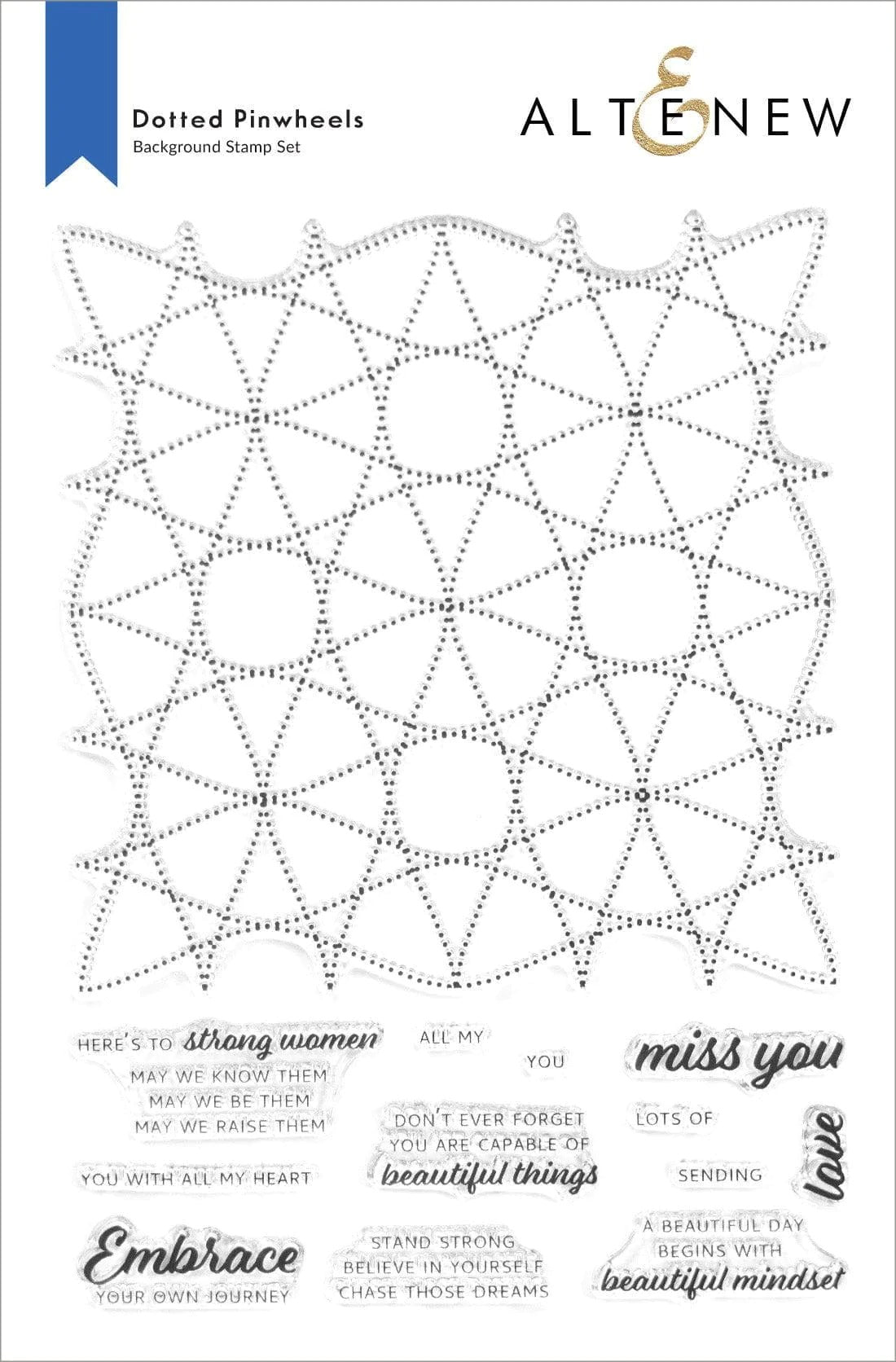 Dotted Pinwheels Stamp Set – Butterfly Reflections, Ink.