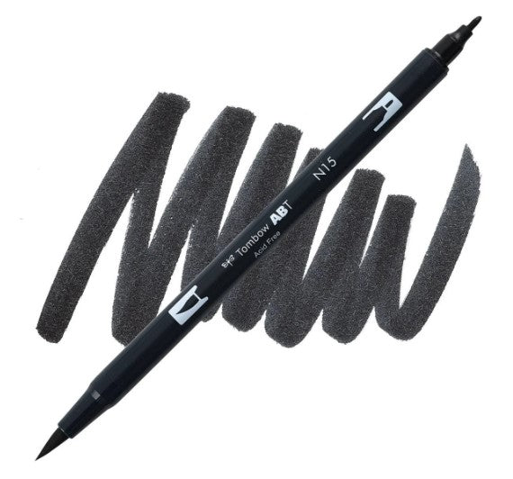 Dual Brush Marker Black