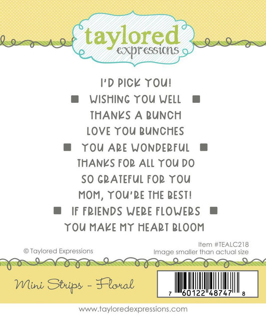 Mini Strips - Floral Stamp Set