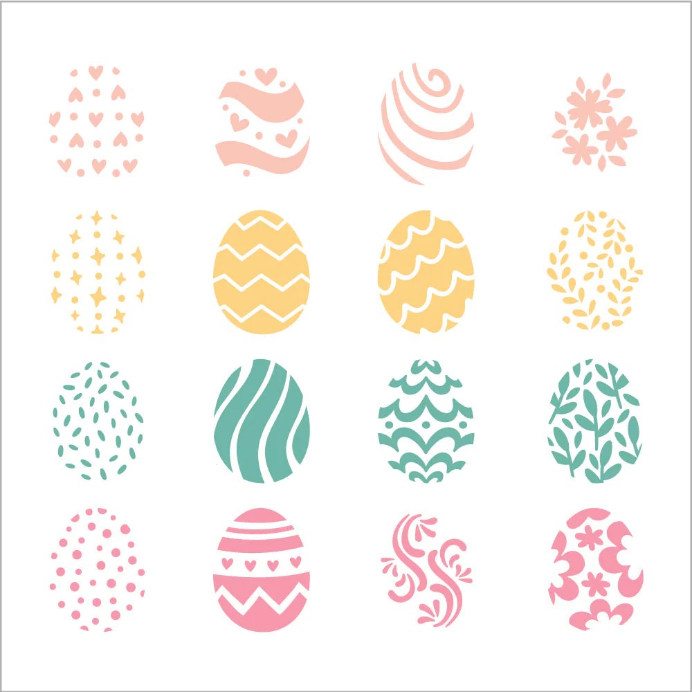 Easter Eggs Stencil