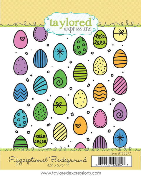 Eggceptional Background Stamp