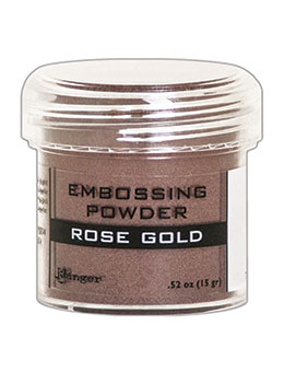 Embossing Powder Rose Gold Metallic