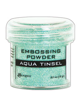 Embossing Powder Aqua Tinsel