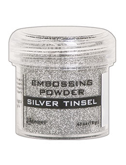 Embossing Powder Silver Tinsel