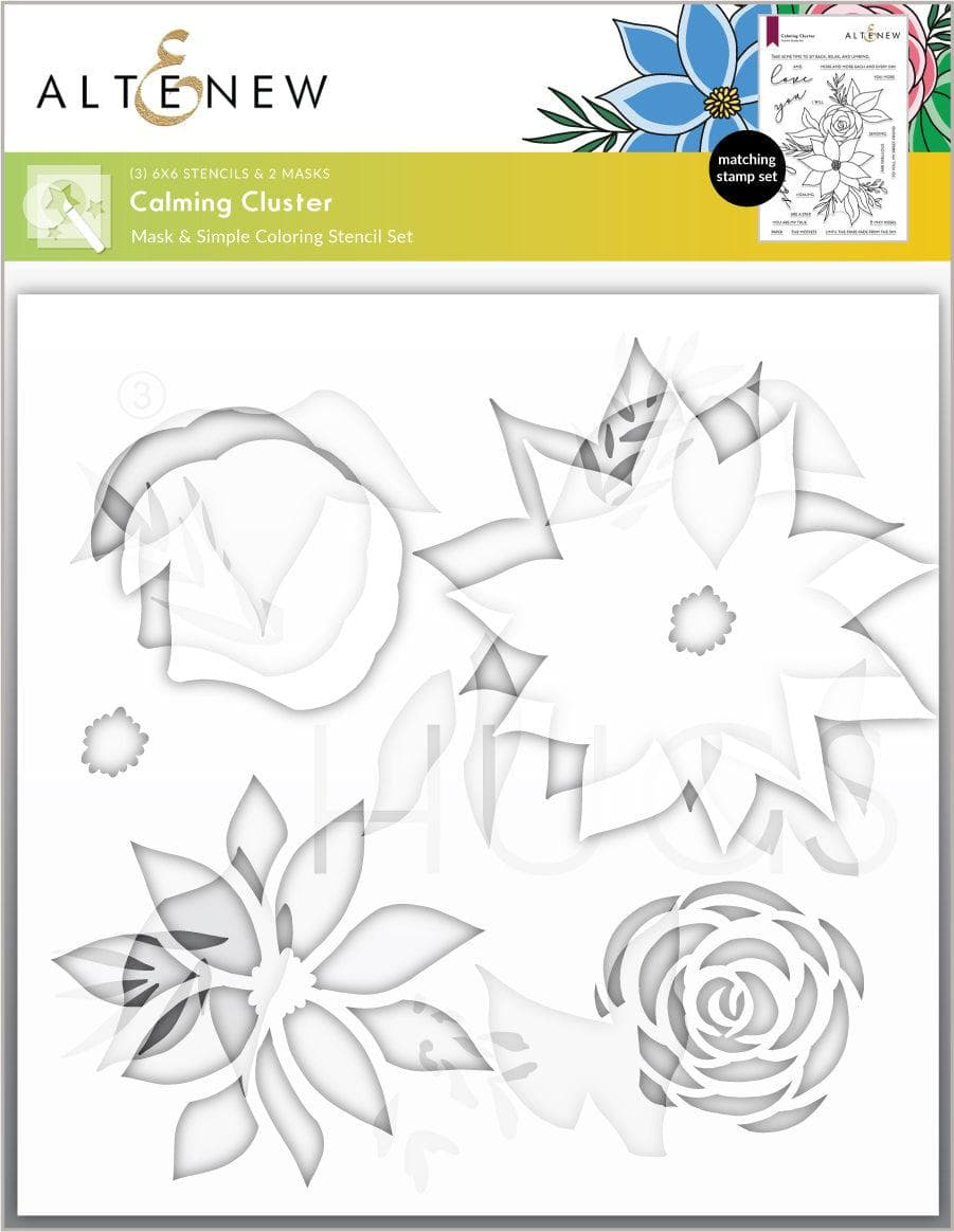 Calming Cluster Simple Coloring Stencil Set