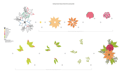 Calming Cluster Simple Coloring Stencil Set