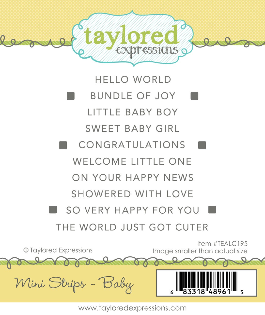 Mini Strips - Baby Stamp Set