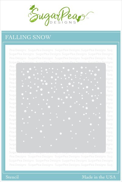 Falling Snow Stencil