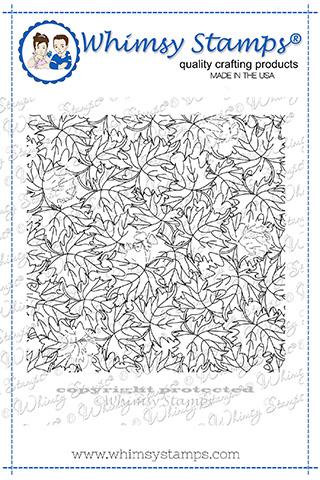 Falling Leaves Background Stamp