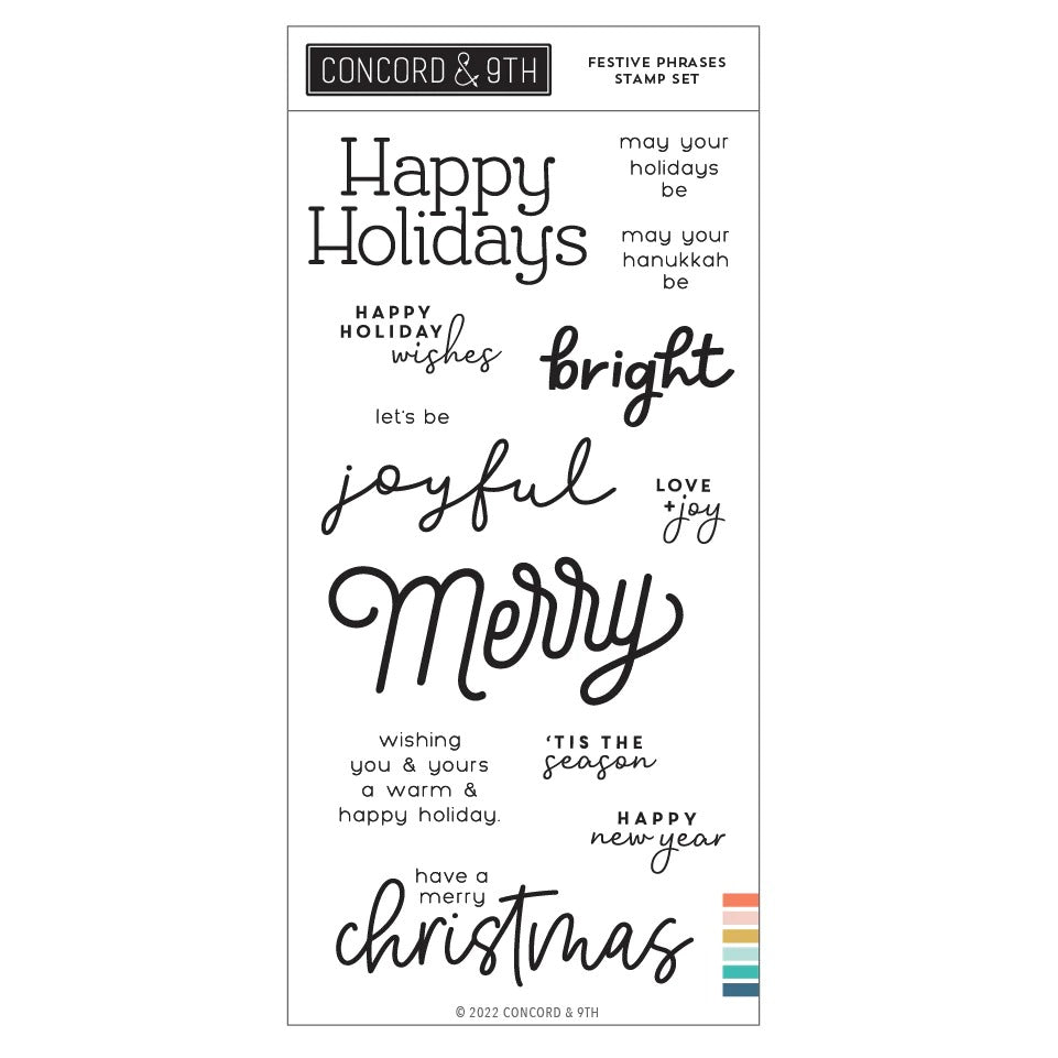 Festive Phrases Stamp Set
