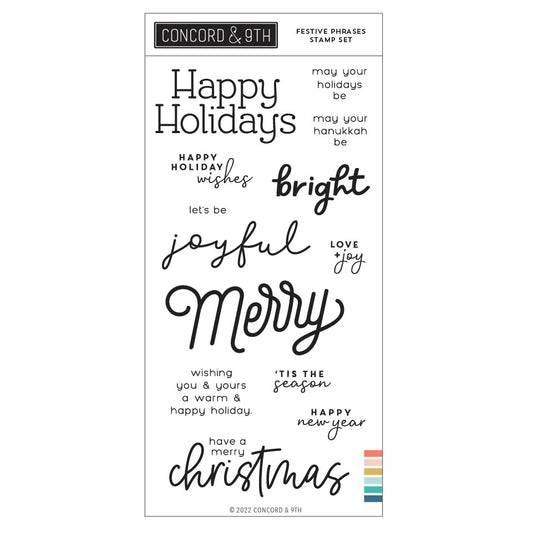 Festive Phrases Stamp Set