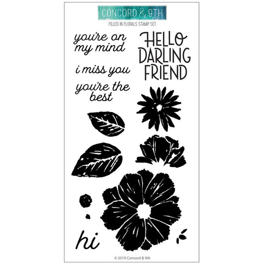 Filled In Florals Stamp Set