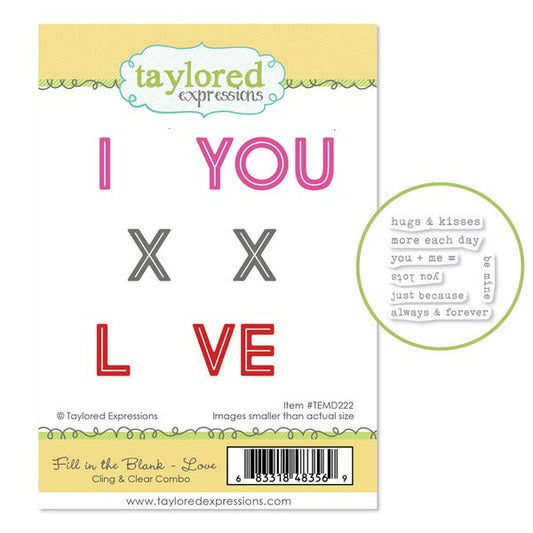 Fill in the Blank - Love Cling & Clear Combo