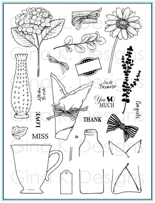 Fill It With FlowersStamp Set