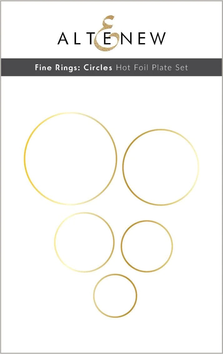 Fine Rings: Circles Hot Foil Plates