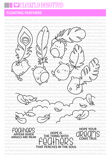 Floating Feathers Stamp Set
